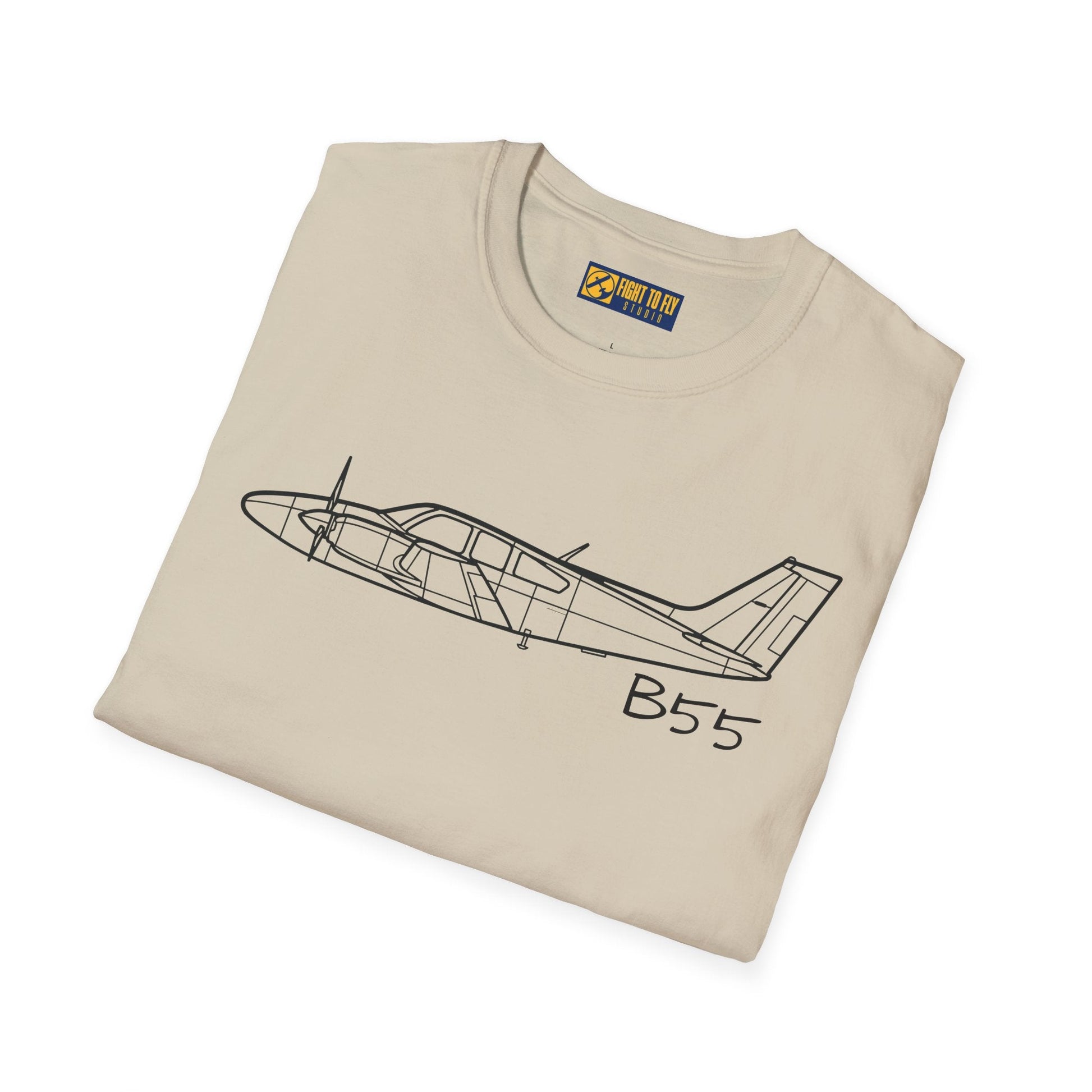 B55 Baron T-Shirt – Classic Twin-Engine Beech Tee - Gifts for pilots - Aviation apparel