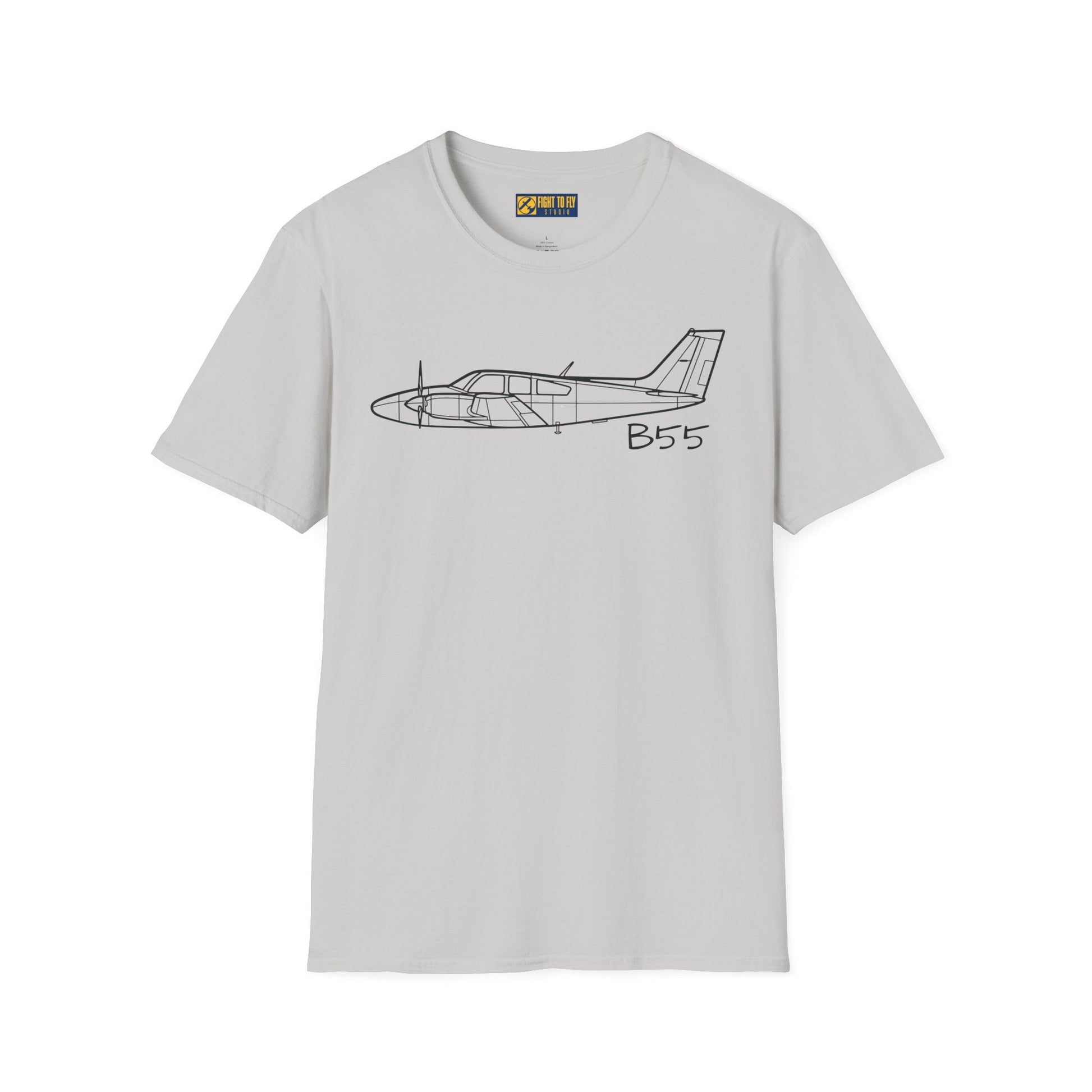 B55 Baron T-Shirt – Classic Twin-Engine Beech Tee - Gifts for pilots - Aviation apparel