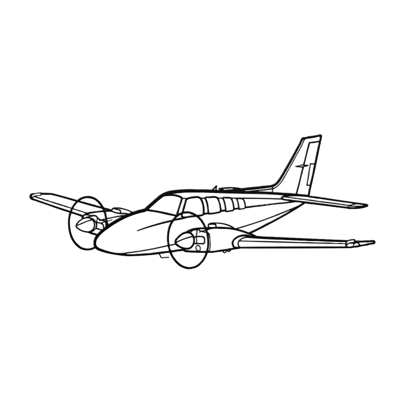 B58 Baron Die Cut Metal Wall Art - Sign - Pilot gifts - WWII warbird t-shirt