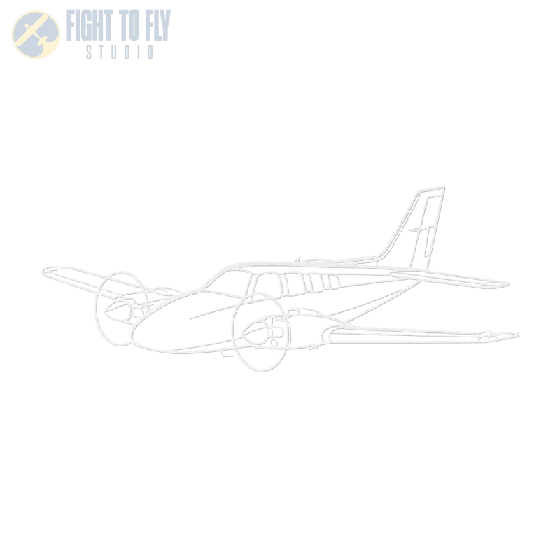 B58 Baron Die Cut Metal Wall Art - Sign - Pilot gifts - WWII warbird t-shirt