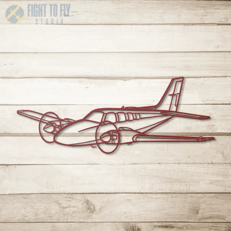 B58 Baron Die Cut Metal Wall Art - Sign - Pilot gifts - WWII warbird t-shirt