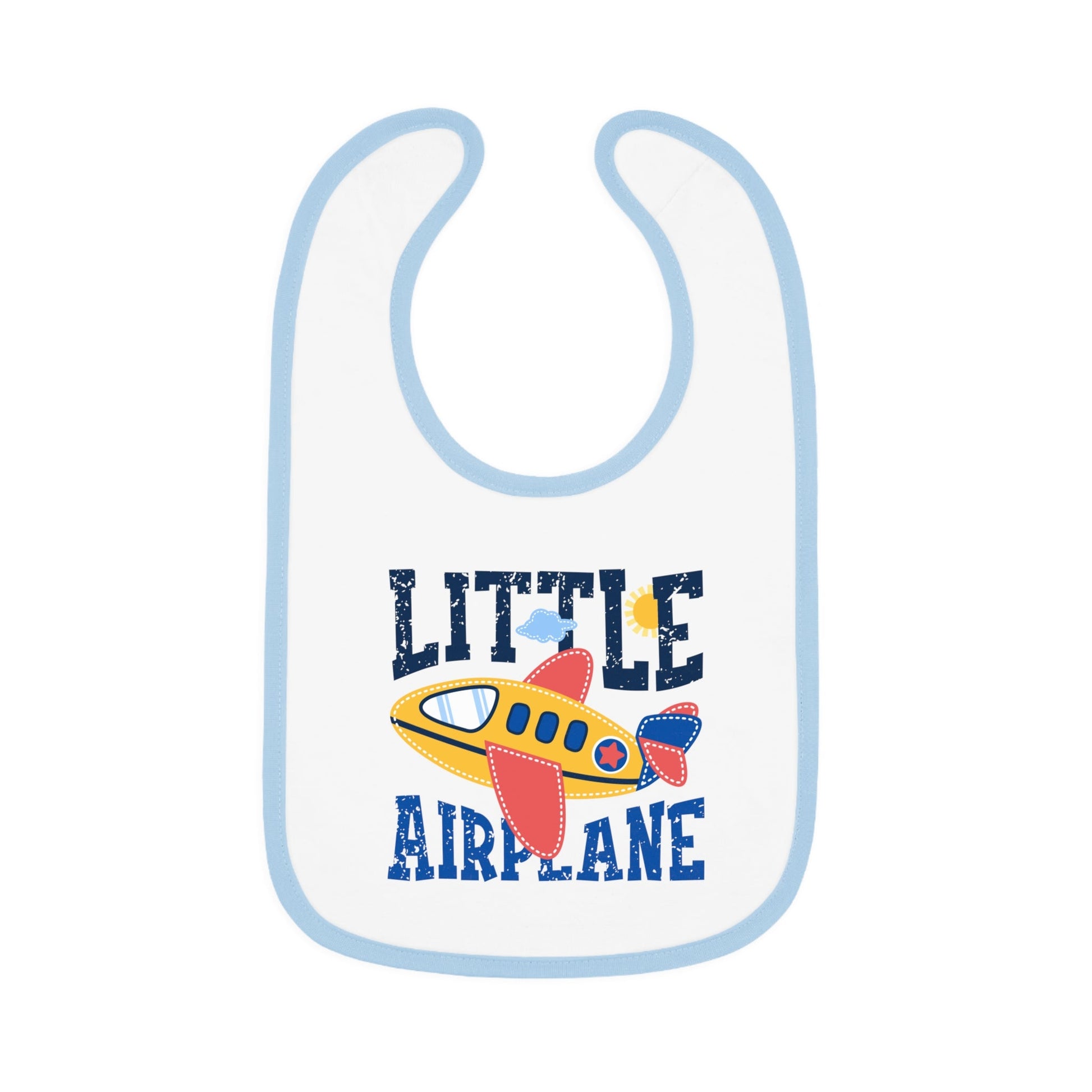 Baby Airplane Bib Little - White/Light Blue / One size - Kids clothes