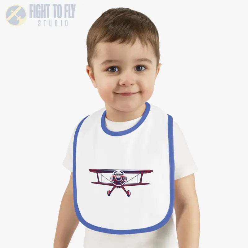 Baby Airplane Bib - Sporty Biplane - Kids clothes - Pilot gifts - WWII warbird t-shirt
