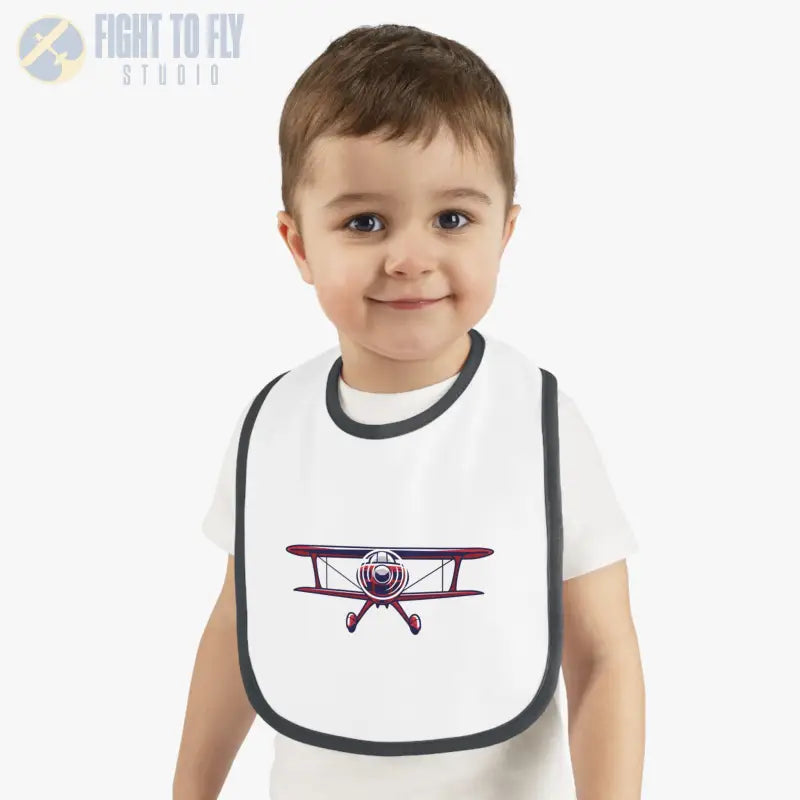Baby Airplane Bib - Sporty Biplane - Kids clothes - Pilot gifts - WWII warbird t-shirt