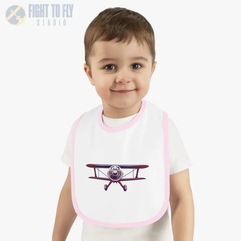 Baby Airplane Bib - Sporty Biplane - Kids clothes - Pilot gifts - WWII warbird t-shirt