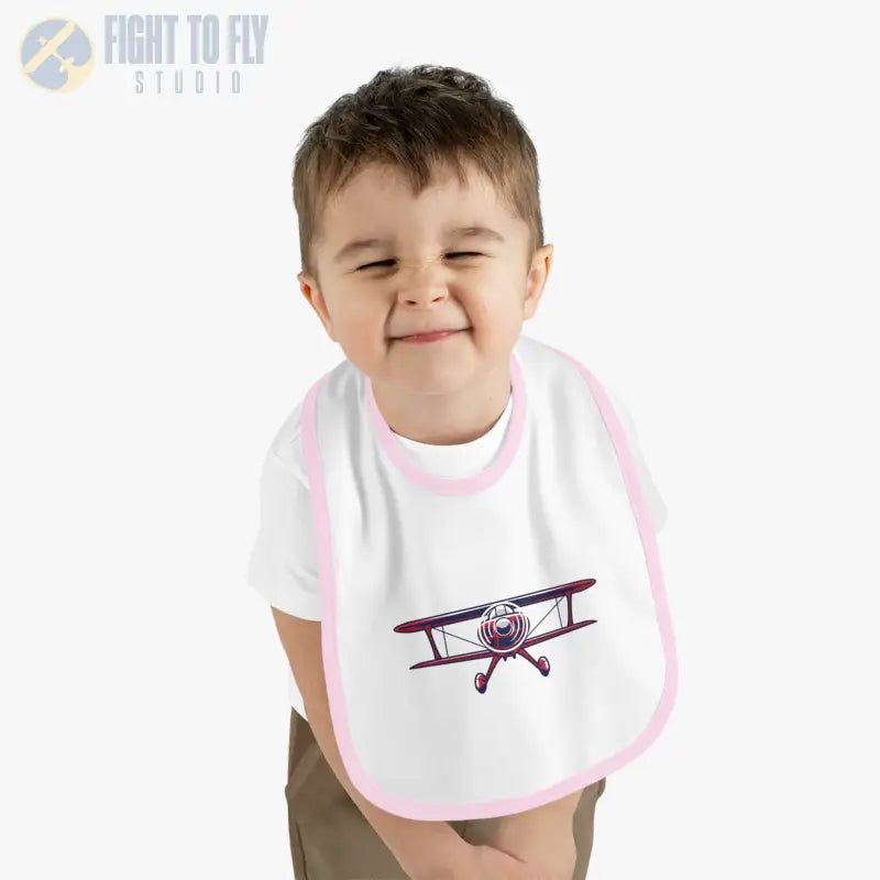 Baby Airplane Bib - Sporty Biplane - Kids clothes - Pilot gifts - WWII warbird t-shirt
