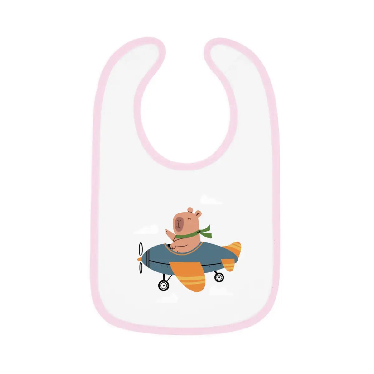 Baby Airplane Bib with Contrast Trim - Kids clothes - Pilot gifts - WWII warbird t-shirt