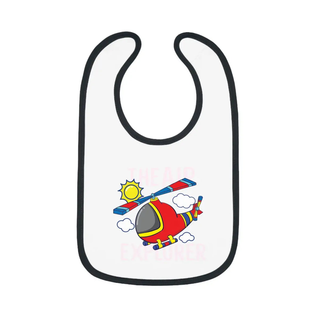 Baby Bib Air Explorer Helicopter Design - Kids clothes - Gifts for pilots - Aviation apparel