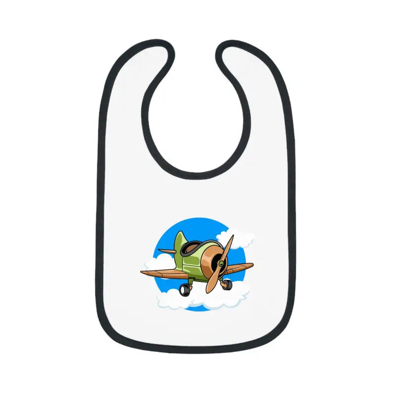 Baby Bib with Airplane Design - Open Cockpit Sportster - Kids clothes - Pilot gifts - WWII warbird t-shirt