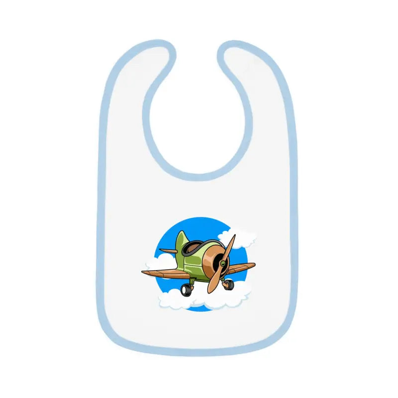 Baby Bib with Airplane Design - Open Cockpit Sportster - Kids clothes - Pilot gifts - WWII warbird t-shirt