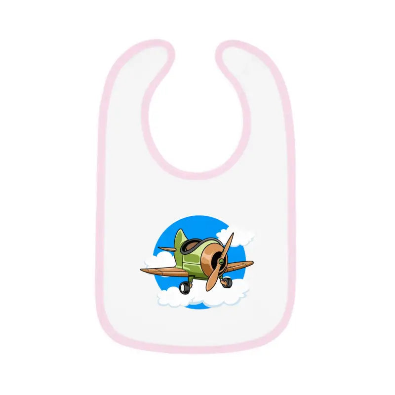 Baby Bib with Airplane Design - Open Cockpit Sportster - Kids clothes - Pilot gifts - WWII warbird t-shirt