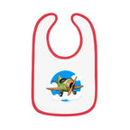 Baby Bib with Airplane Design - Open Cockpit Sportster - Kids clothes - Pilot gifts - WWII warbird t-shirt