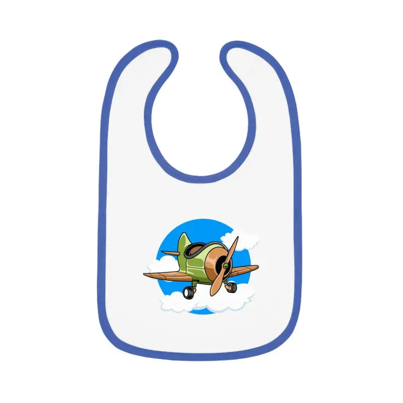 Baby Bib with Airplane Design - Open Cockpit Sportster - Kids clothes - Pilot gifts - WWII warbird t-shirt