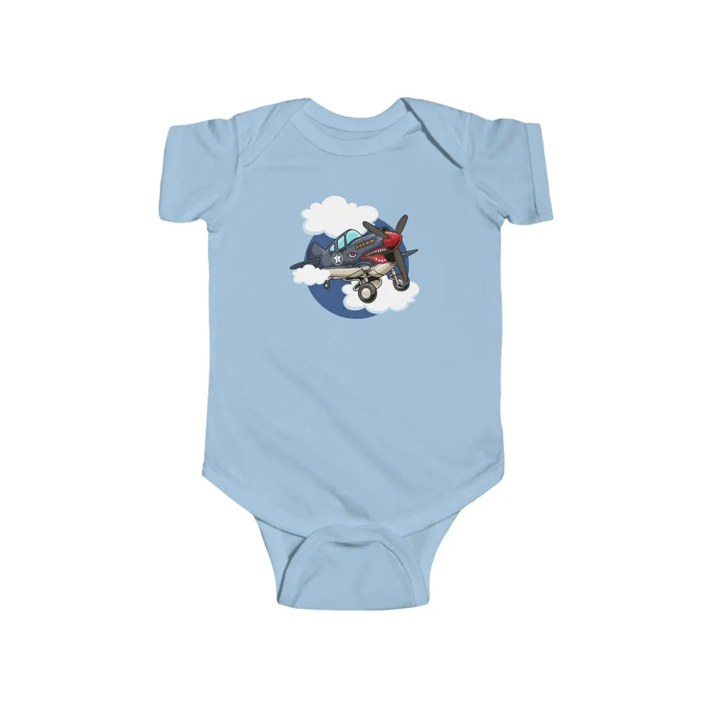 Baby Pilot Bodysuit P-40 Warhawk - Kids clothes - gifts - WWII warbird t-shirt