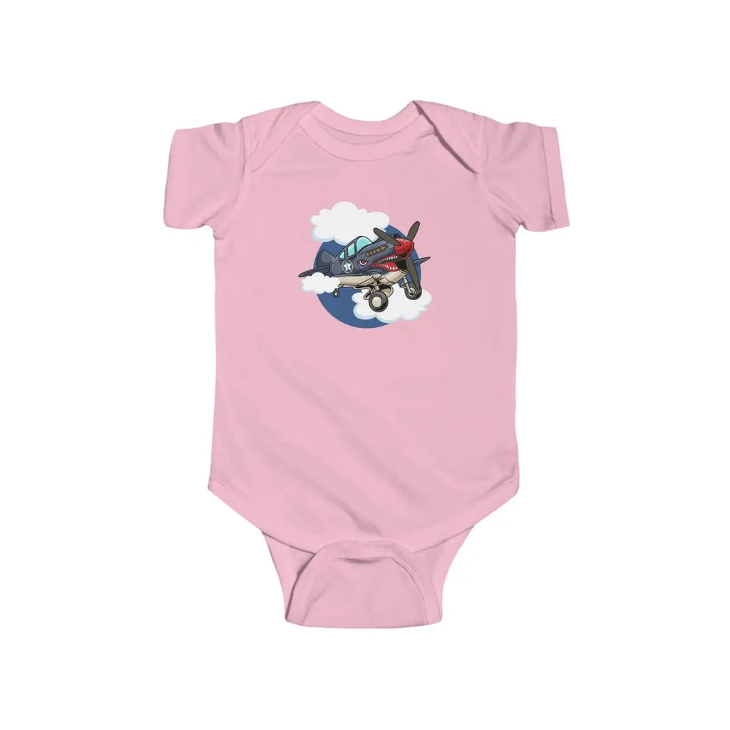Baby Pilot Bodysuit P-40 Warhawk - Kids clothes - gifts - WWII warbird t-shirt
