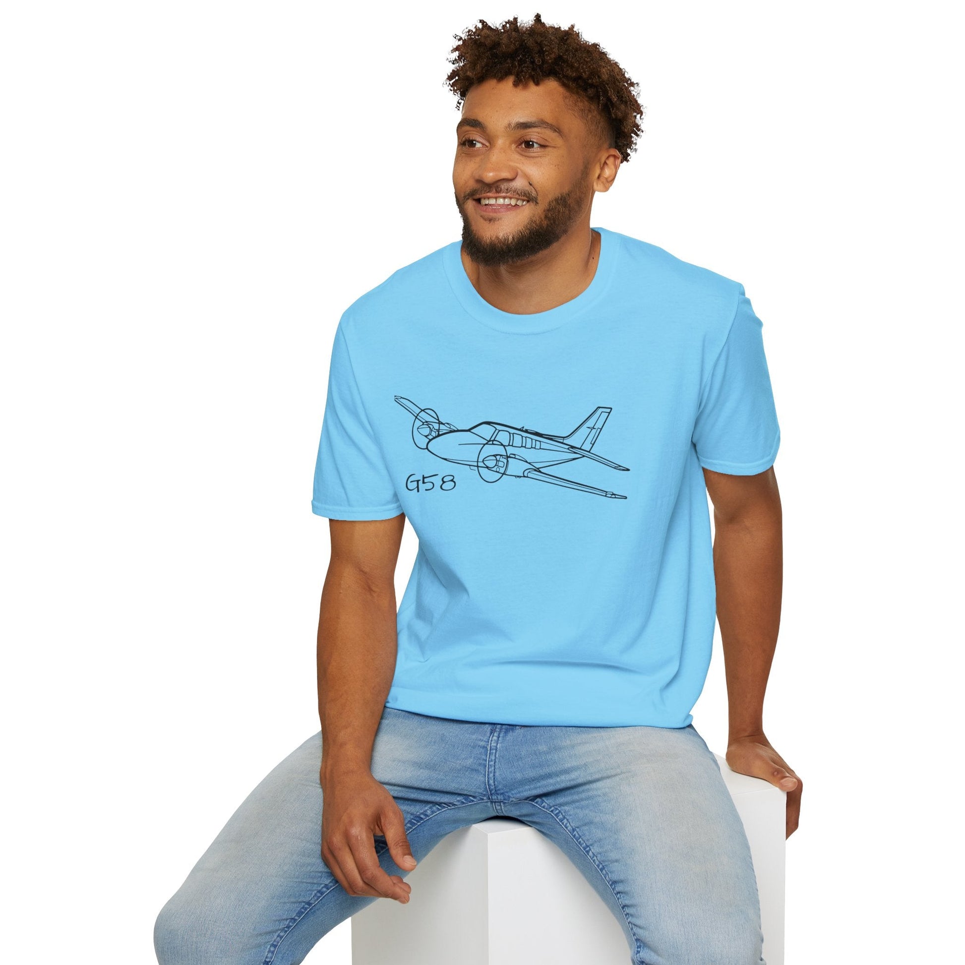 Beechcraft B58 Baron T-Shirt – Beech Twin-Engine Aircraft Tee - Gifts for pilots - Aviation apparel
