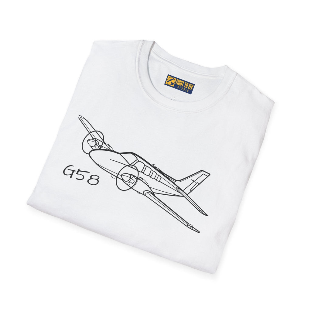 Beechcraft B58 Baron T-Shirt – Beech Twin-Engine Aircraft Tee - Gifts for pilots - Aviation apparel