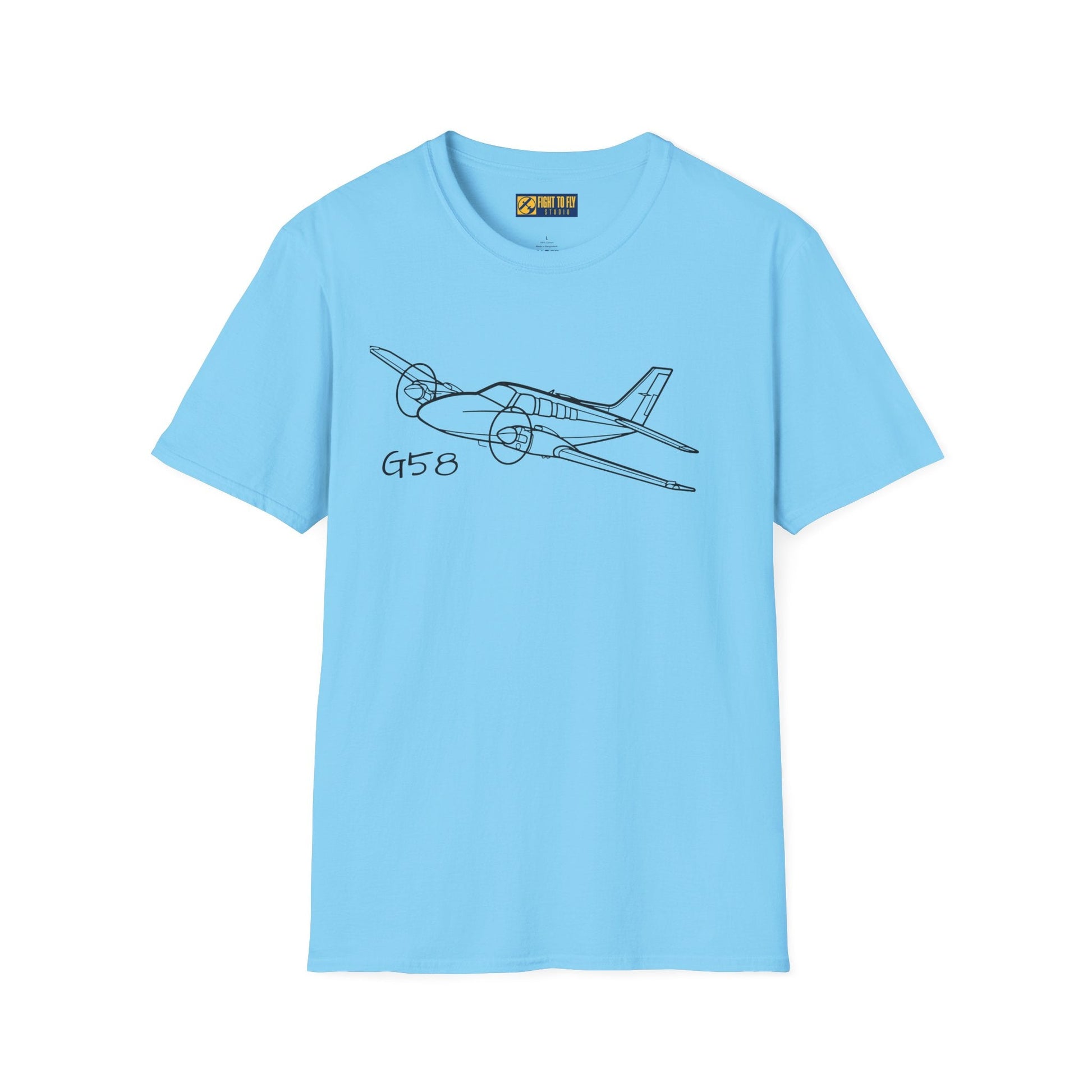 Beechcraft B58 Baron T-Shirt – Beech Twin-Engine Aircraft Tee - Gifts for pilots - Aviation apparel