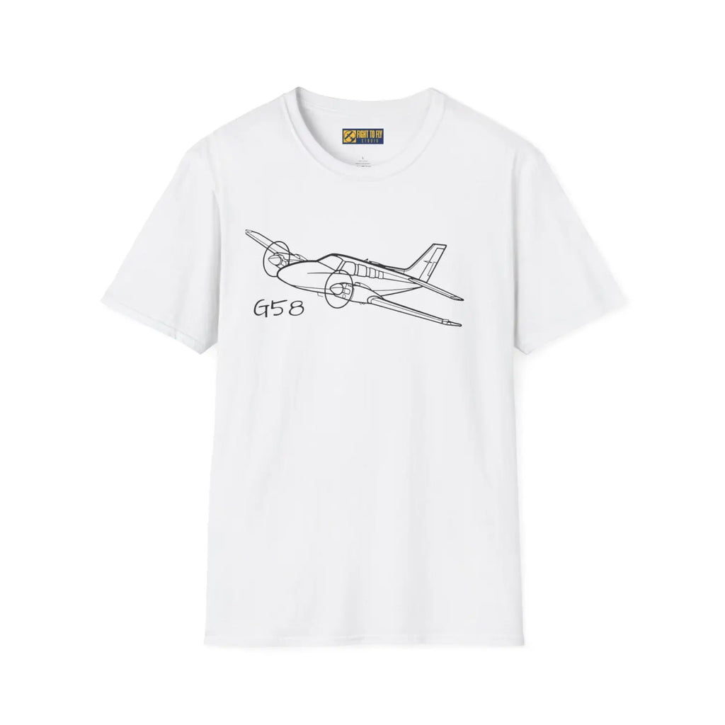 Beechcraft B58 Baron T-Shirt - Pilot gifts - WWII warbird t-shirt