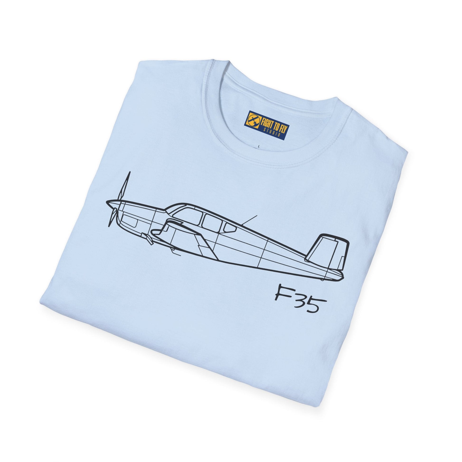 Beechcraft F35 Bonanza T-Shirt – Classic V-Tail Flying Tee - Gifts for pilots - Aviation apparel