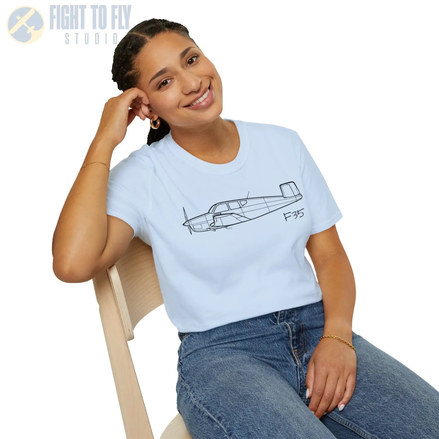 Beechcraft F35 Bonanza T Shirt Pilot gifts WWII warbird t shirt
