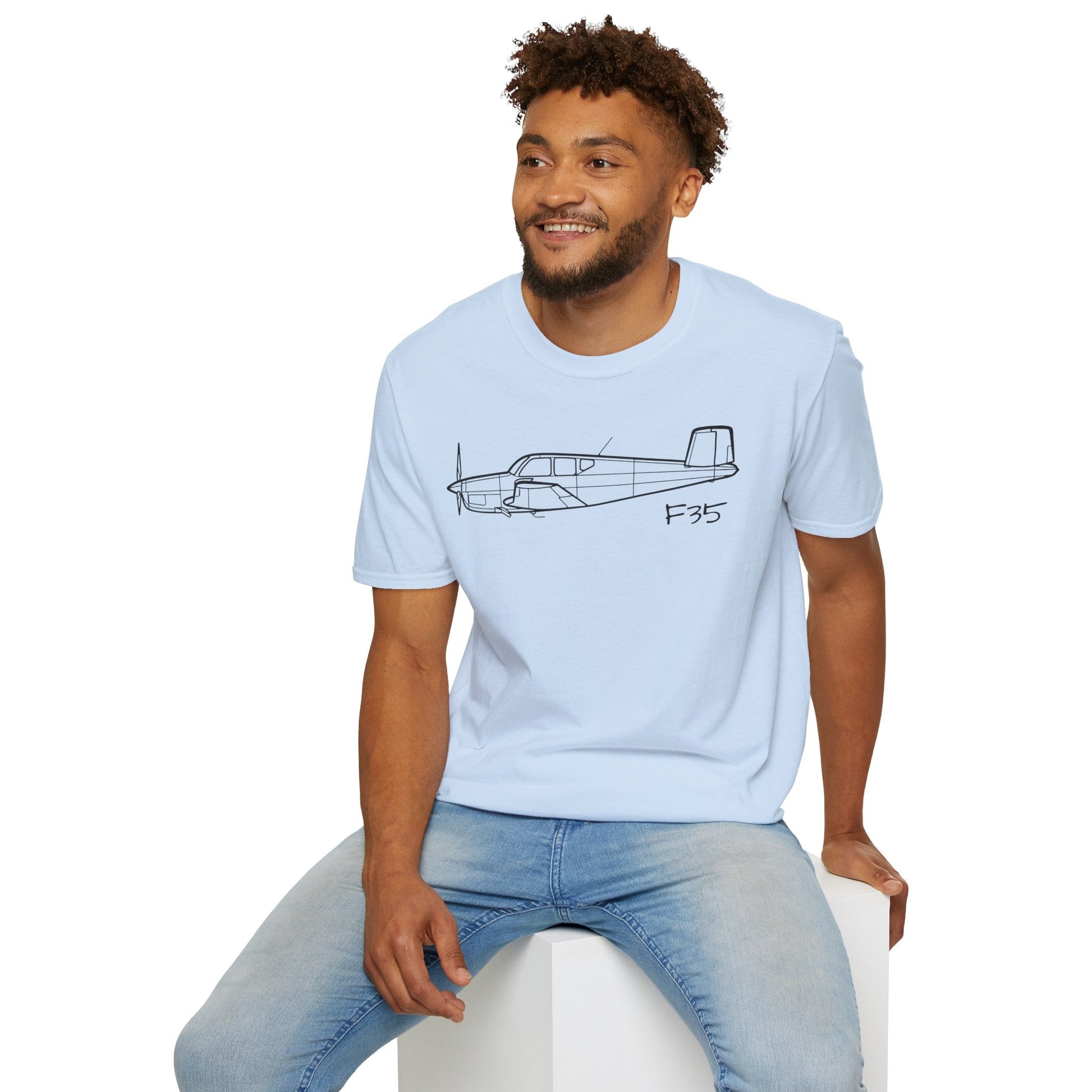 Beechcraft F35 Bonanza T-Shirt – Classic V-Tail Flying Tee - Gifts for pilots - Aviation apparel