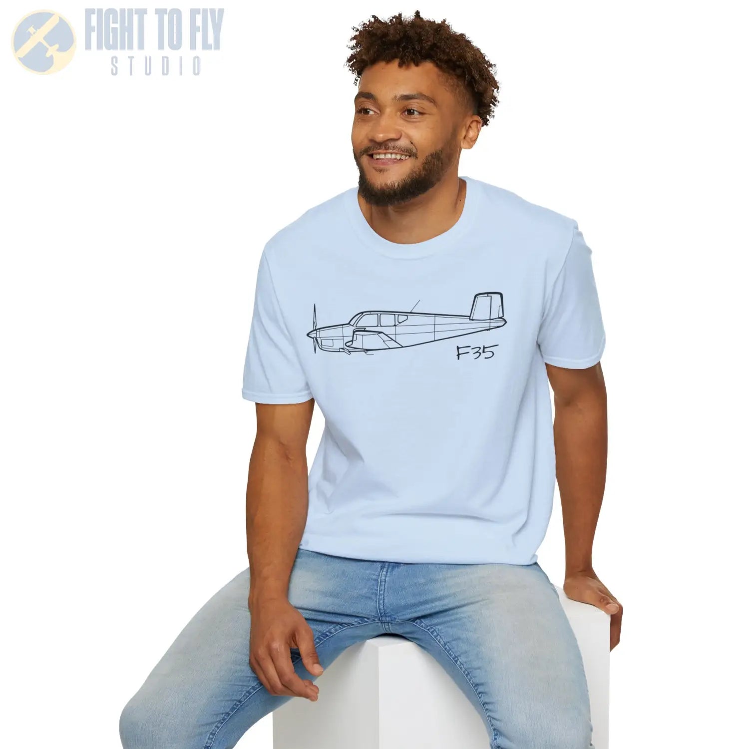 Beechcraft F35 Bonanza T-Shirt - Pilot gifts - WWII warbird t-shirt