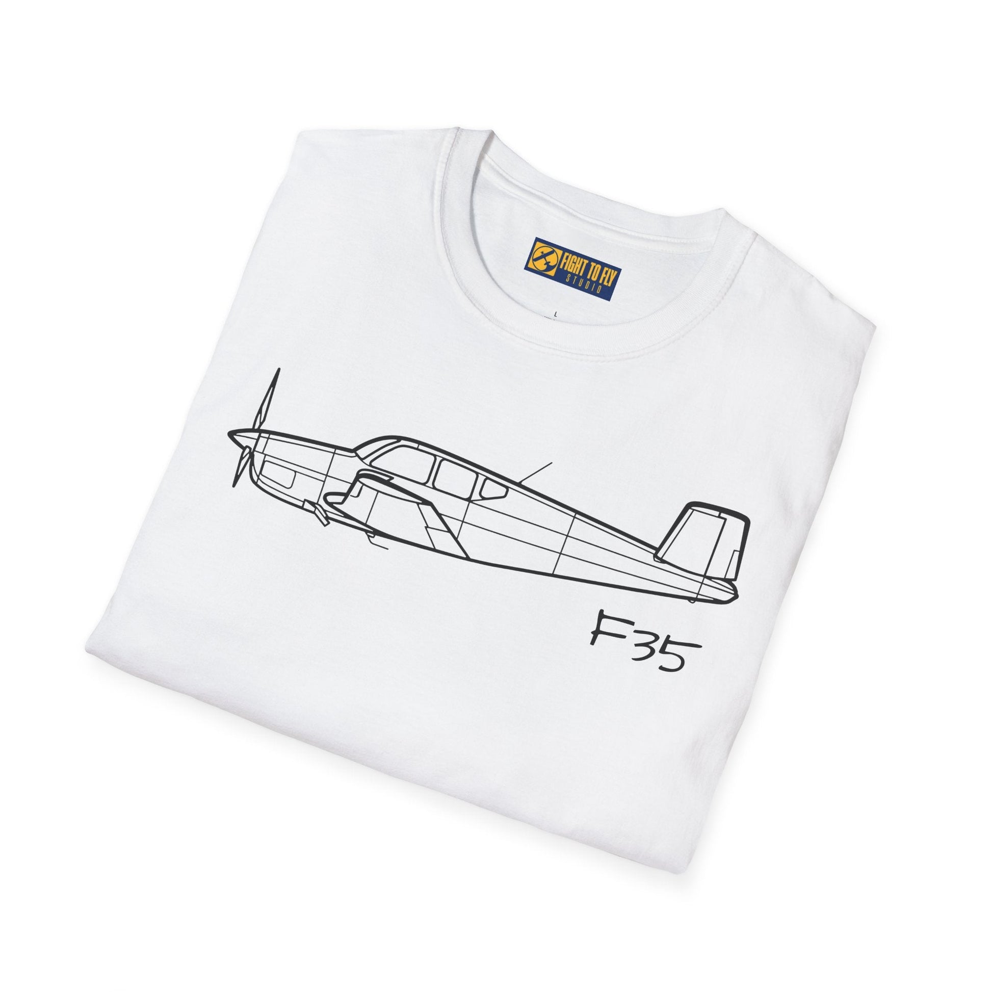 Beechcraft F35 Bonanza T-Shirt – Classic V-Tail Flying Tee - Gifts for pilots - Aviation apparel