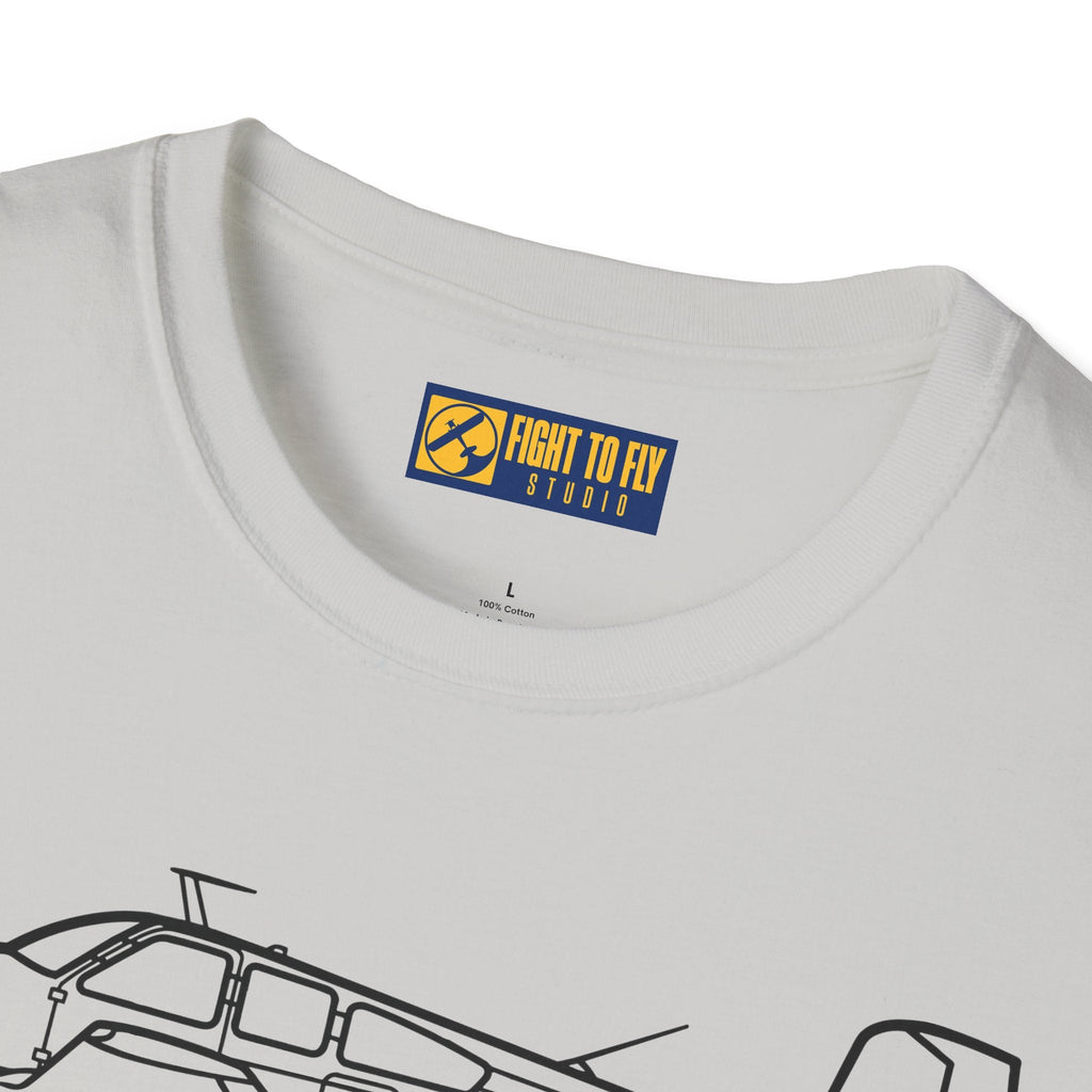 Beechcraft V35 Bonanza T-Shirt – V-Tail Aviation Legend Tee - Gifts for pilots - apparel