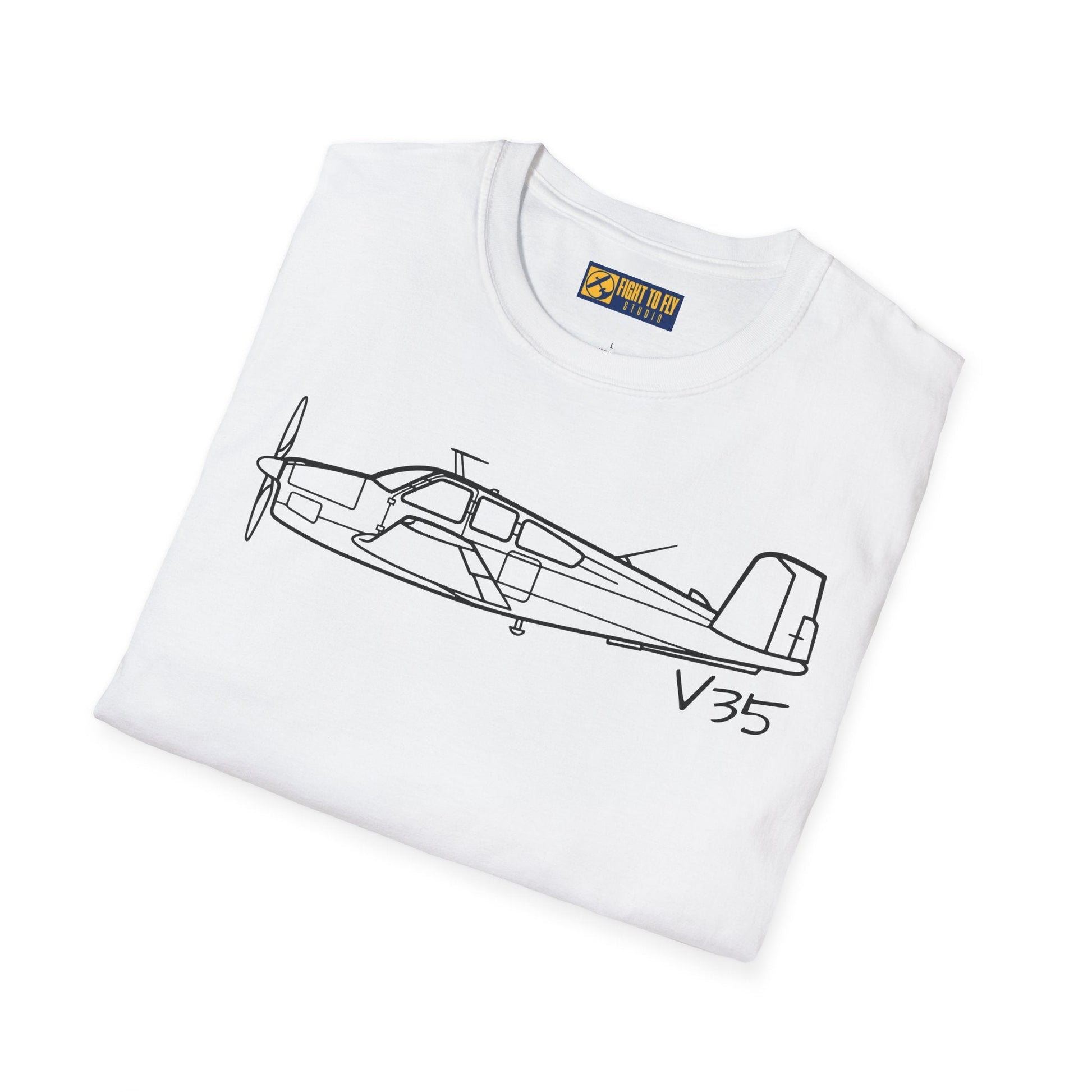 Beechcraft V35 Bonanza T-Shirt – V-Tail Aviation Legend Tee - Gifts for pilots - apparel