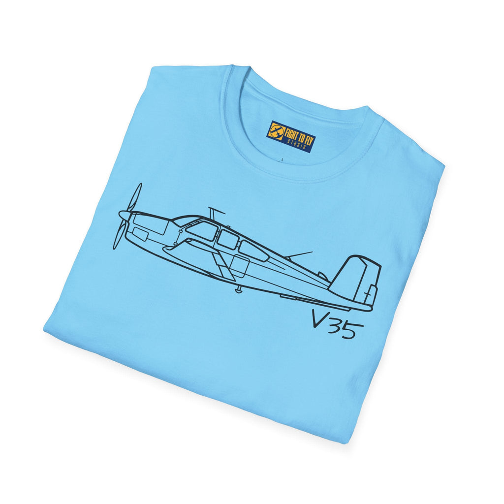 Beechcraft V35 Bonanza T-Shirt – V-Tail Aviation Legend Tee - Gifts for pilots - apparel