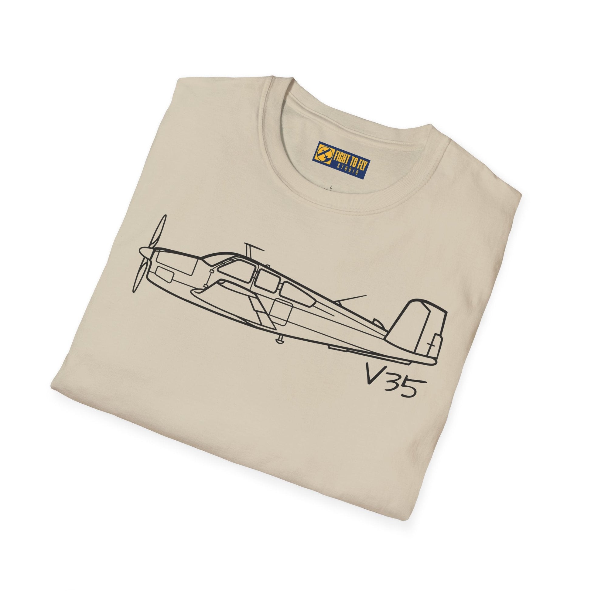 Beechcraft V35 Bonanza T-Shirt – V-Tail Aviation Legend Tee - Gifts for pilots - apparel