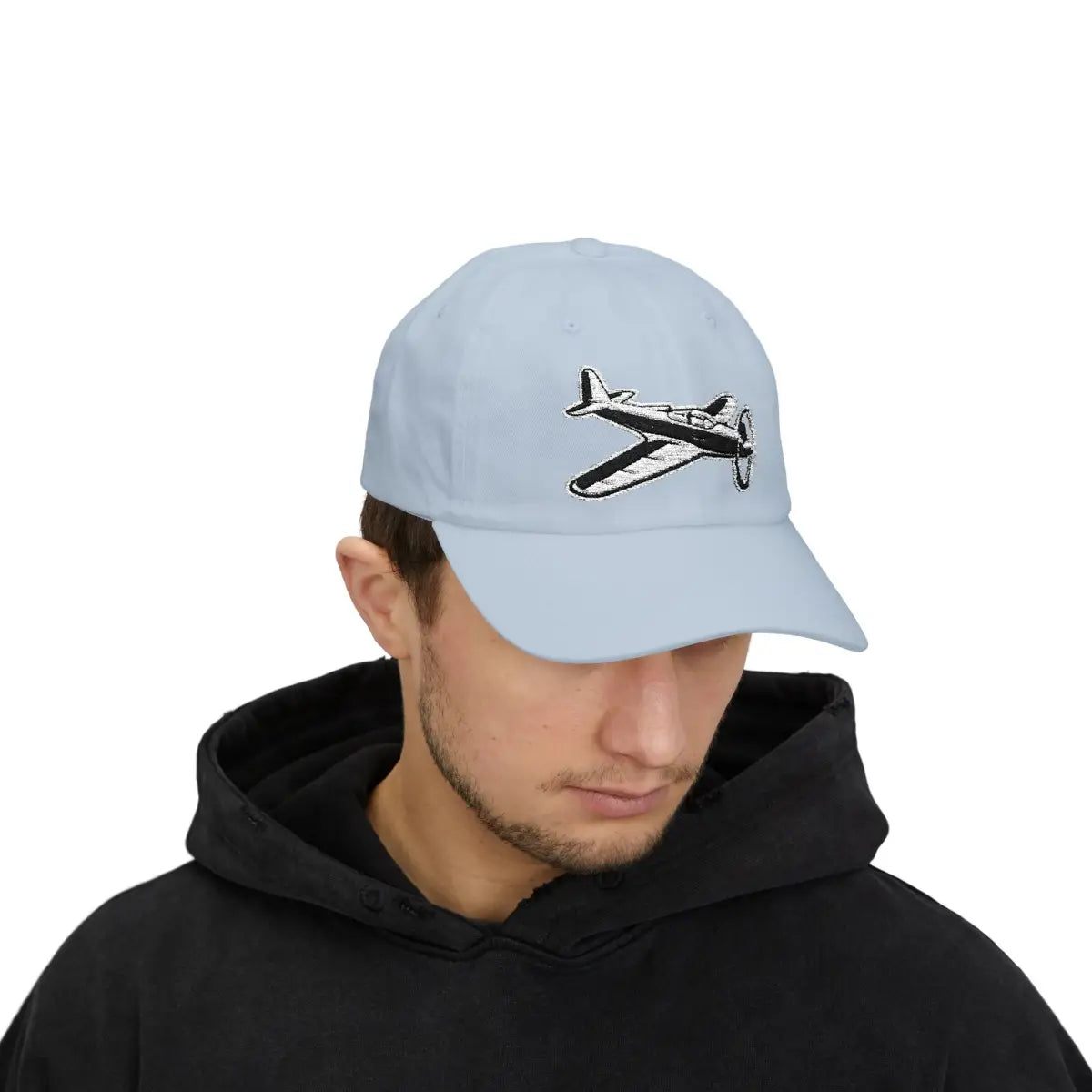 Bell P-39 Airacobra BW - Hats - Pilot gifts - WWII warbird t-shirt