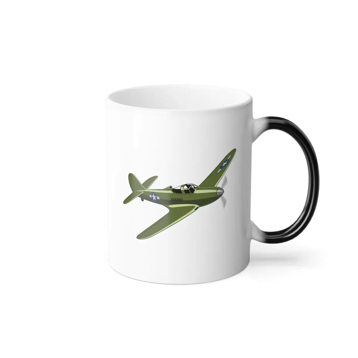 Bell P-39 Airacobra – WWII Aircraft Mug (Color Changing) - Pilot gifts - warbird t-shirt