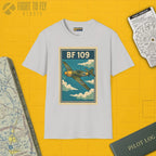 Messerschmitt Bf 109 Premium Full Graphic T-Shirt - Pilot gifts - WWII warbird t-shirt