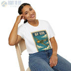 Messerschmitt Bf 109 Premium Full Graphic T-Shirt - Pilot gifts - WWII warbird t-shirt