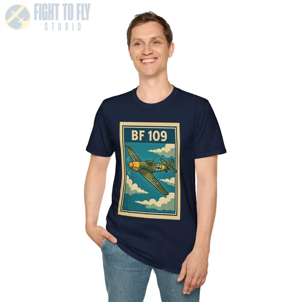 Messerschmitt Bf 109 Premium Full Graphic T-Shirt - Pilot gifts - WWII warbird t-shirt