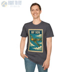 Messerschmitt Bf 109 Premium Full Graphic T-Shirt - Pilot gifts - WWII warbird t-shirt