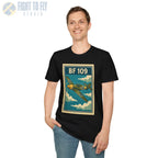 Messerschmitt Bf 109 Premium Full Graphic T-Shirt - Pilot gifts - WWII warbird t-shirt