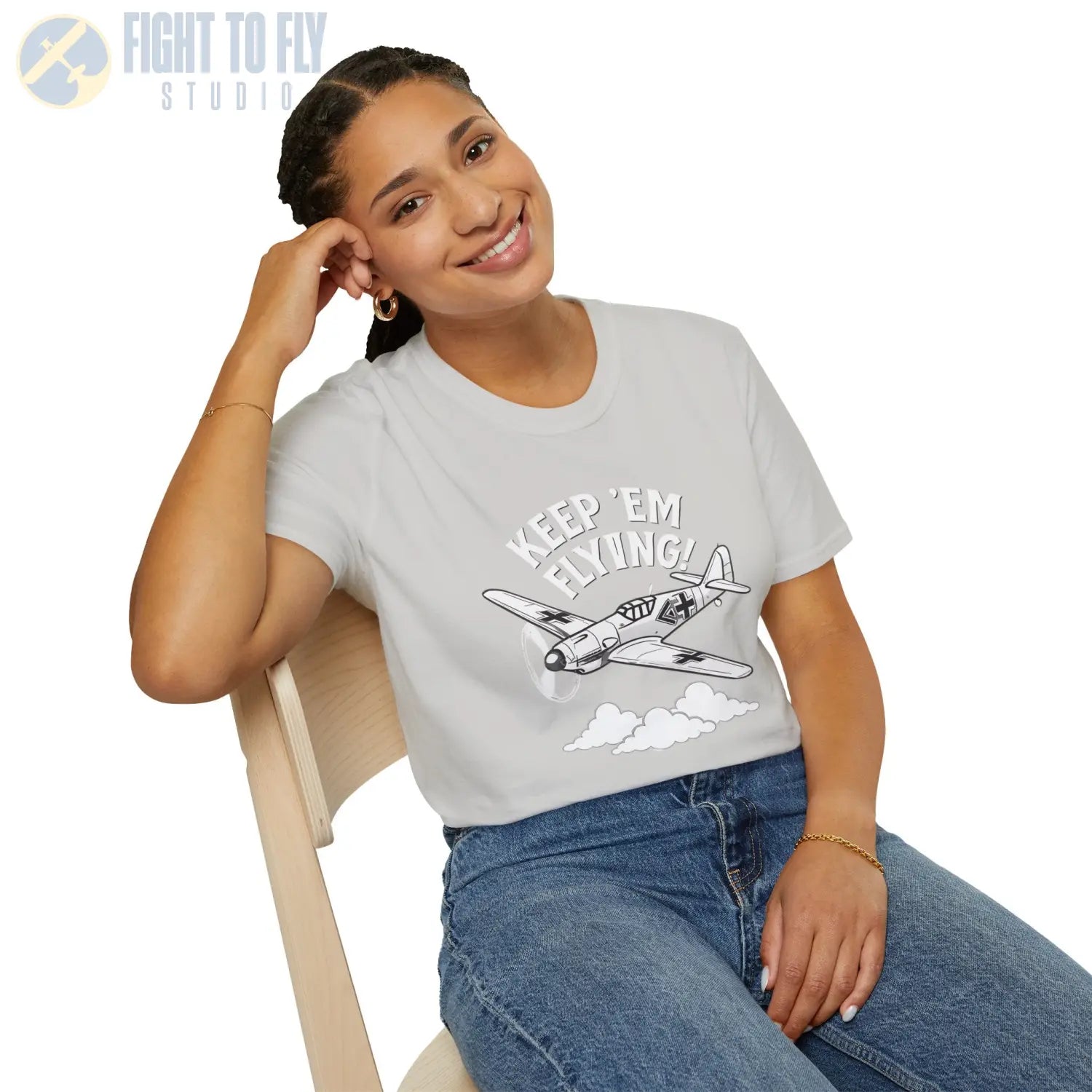 Bf 109 “Keep ’Em Flying!” - T-Shirt - Pilot gifts - WWII warbird t-shirt