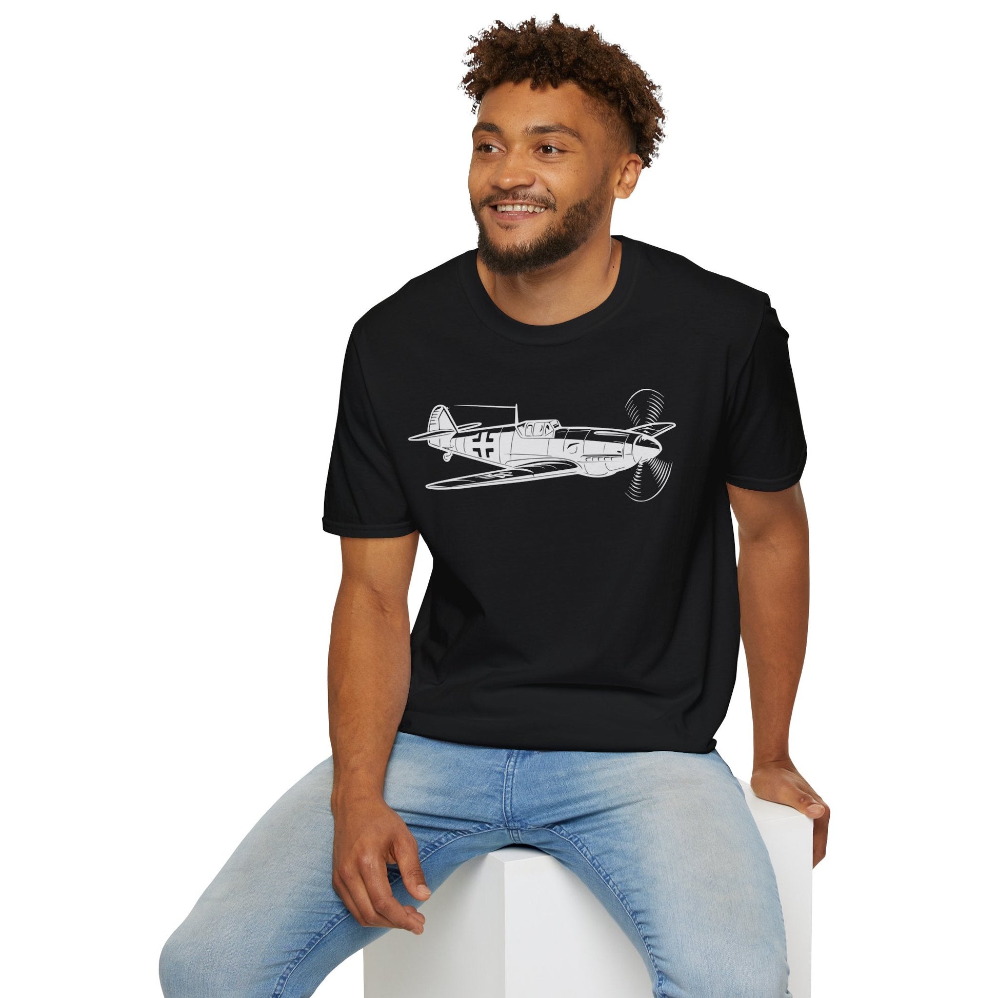 Bf 109 Premium T-Shirt – Messerschmitt WWII German Fighter Tee - Pilot gifts - warbird t-shirt