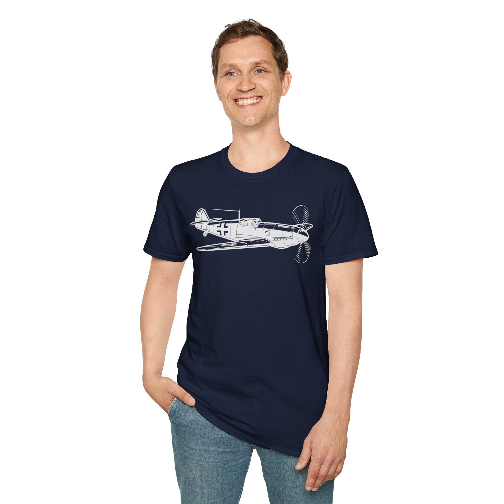 Bf 109 Premium T-Shirt – Messerschmitt WWII German Fighter Tee - Pilot gifts - warbird t-shirt