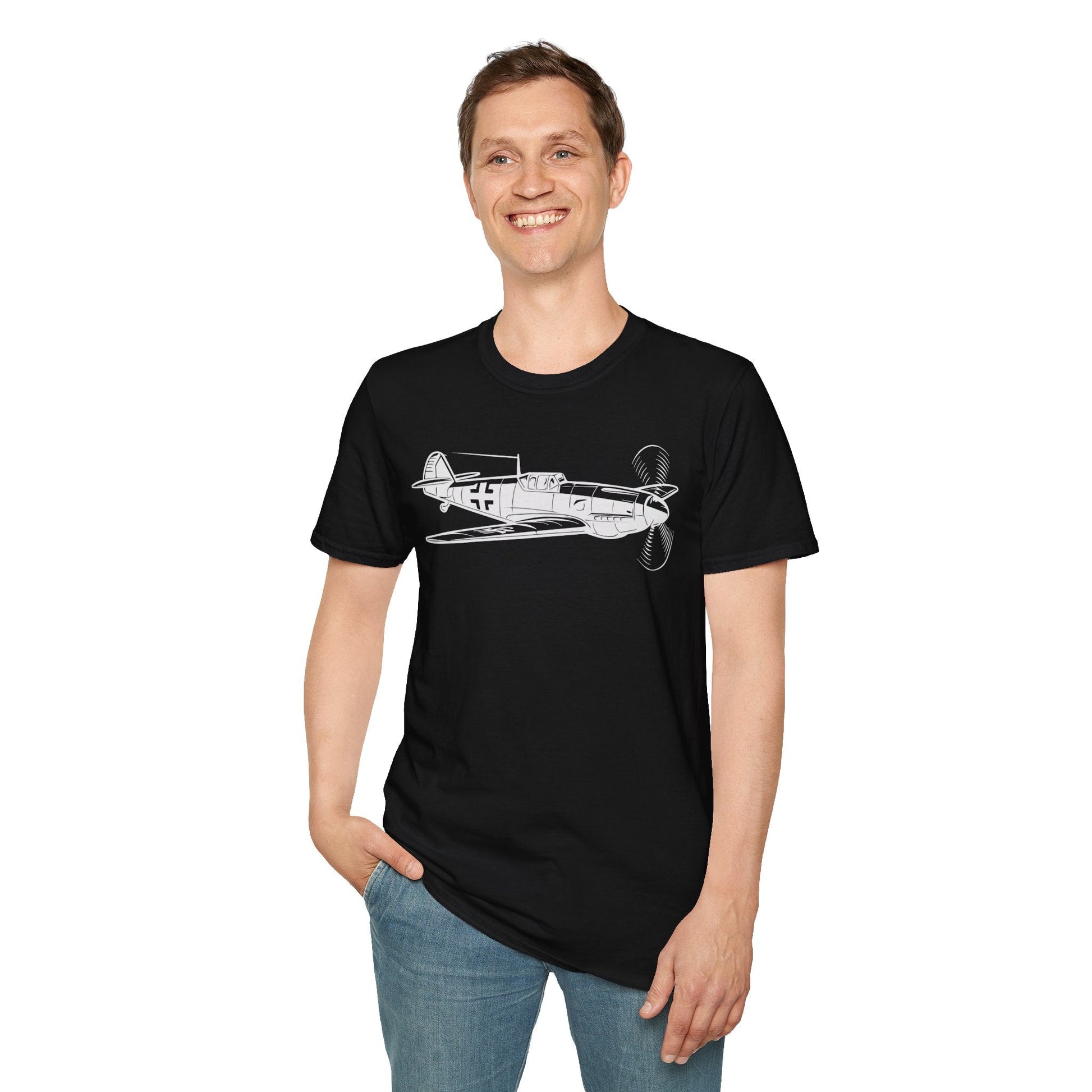 Bf 109 Premium T-Shirt – Messerschmitt WWII German Fighter Tee - Pilot gifts - warbird t-shirt
