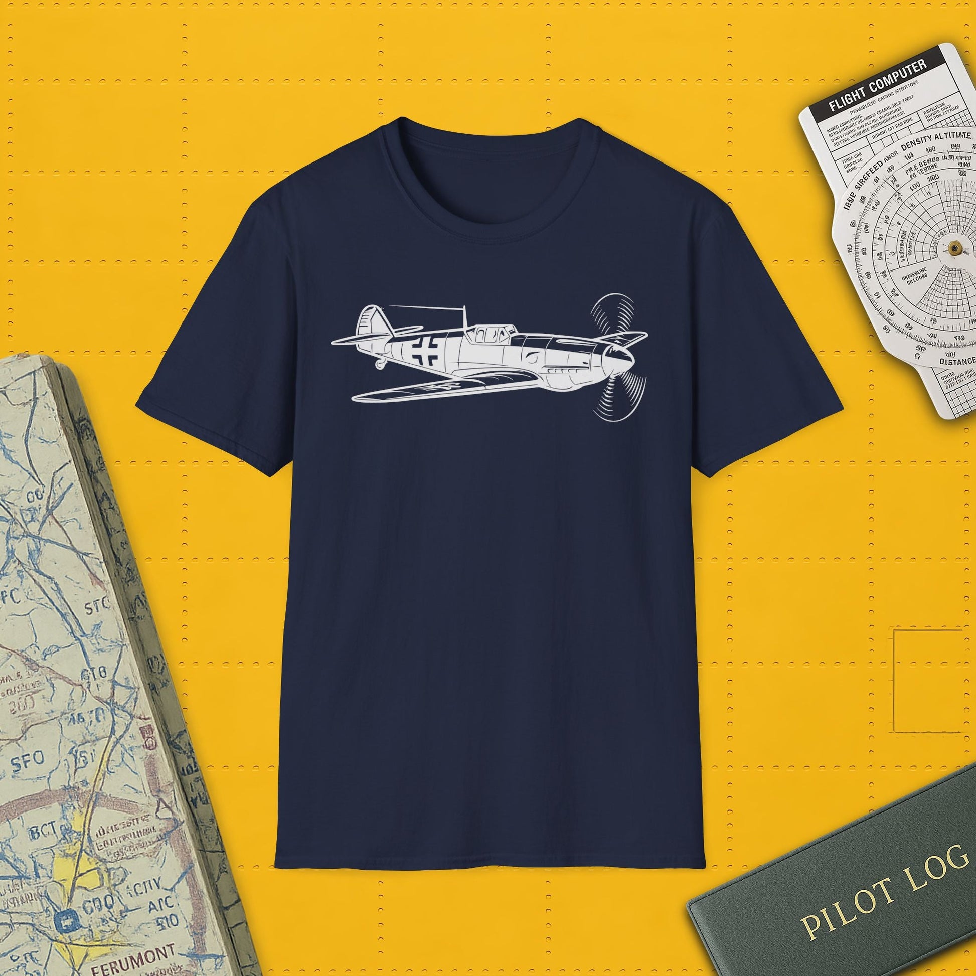 Bf 109 Premium T-Shirt – Messerschmitt WWII German Fighter Tee - Pilot gifts - warbird t-shirt