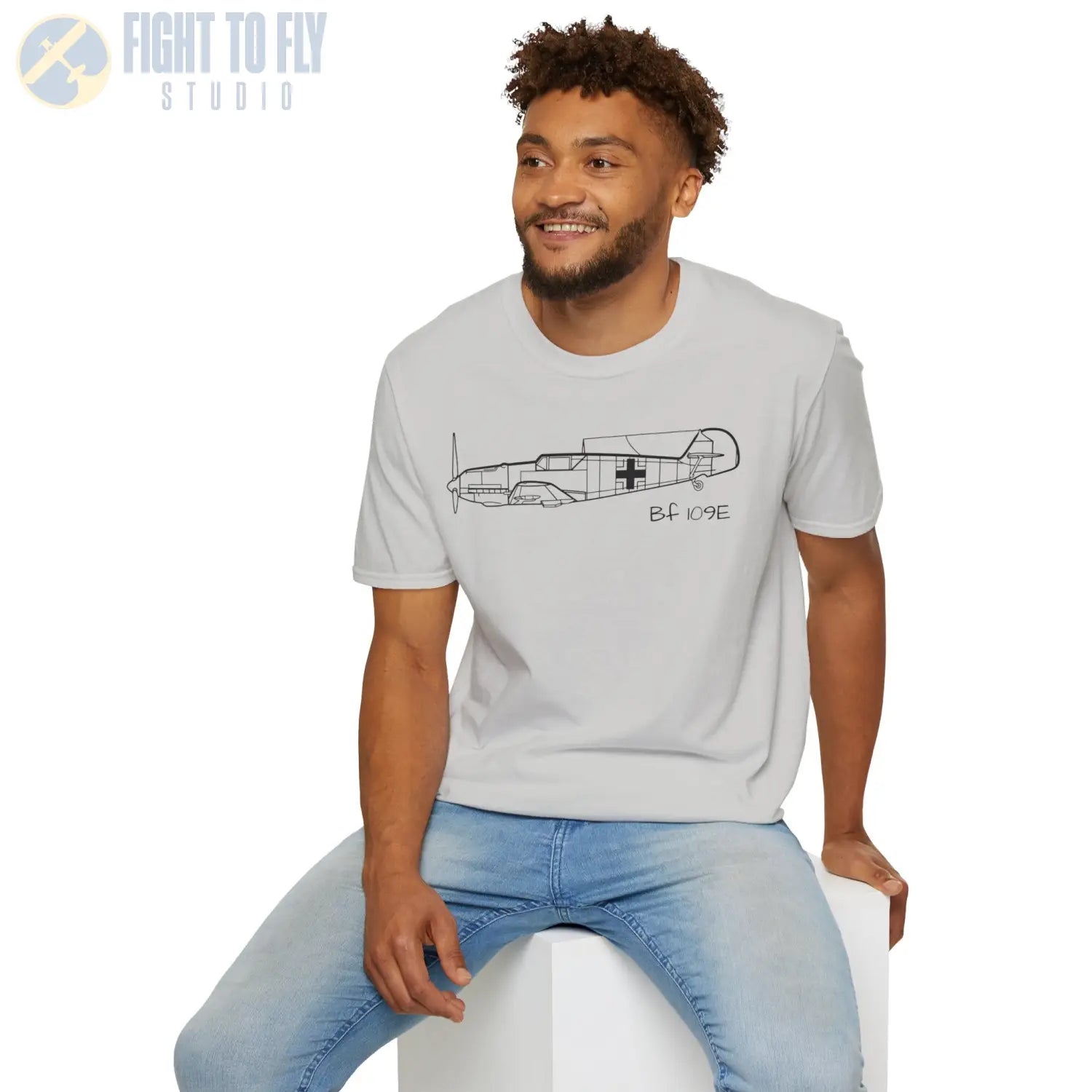 BF 109E T-Shirt - Pilot gifts - WWII warbird t-shirt