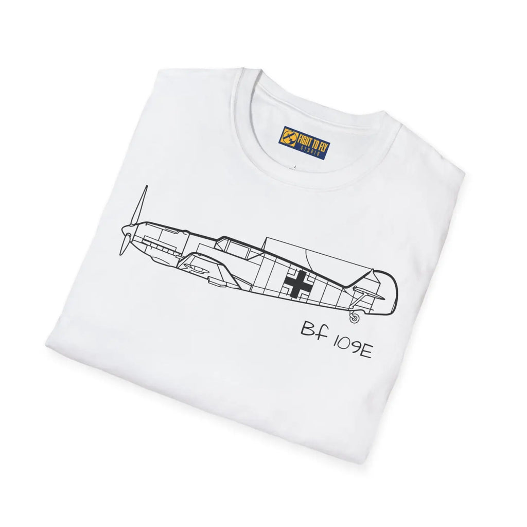 BF 109E T-Shirt - Pilot gifts - WWII warbird t-shirt