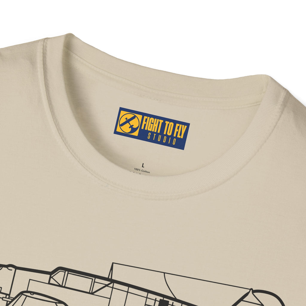BF 109E T-Shirt – Bf WWII Fighter Aircraft Aviation Tee - Gifts for pilots - apparel