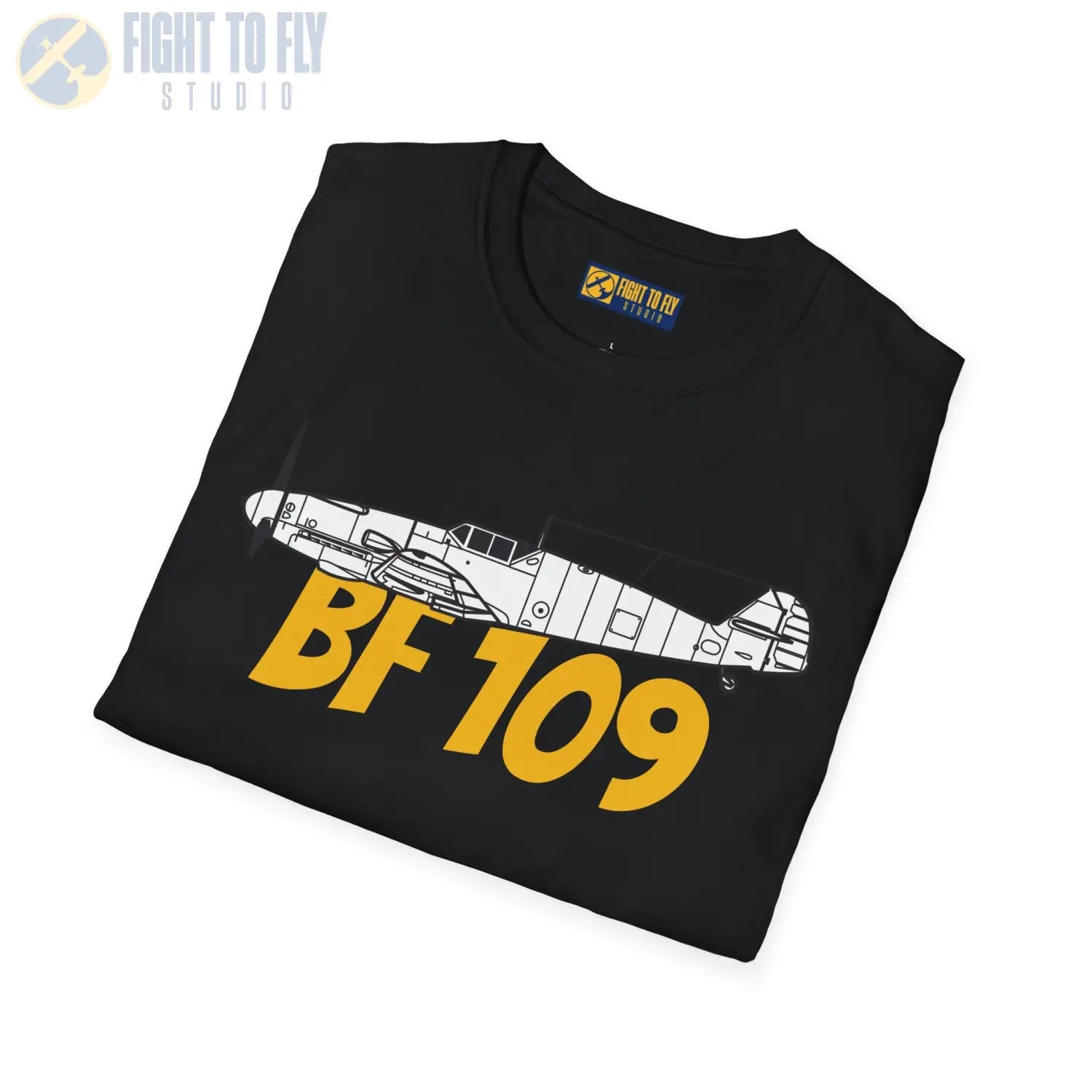 Bf 109G Side Profile T-Shirt - Pilot gifts - WWII warbird t-shirt