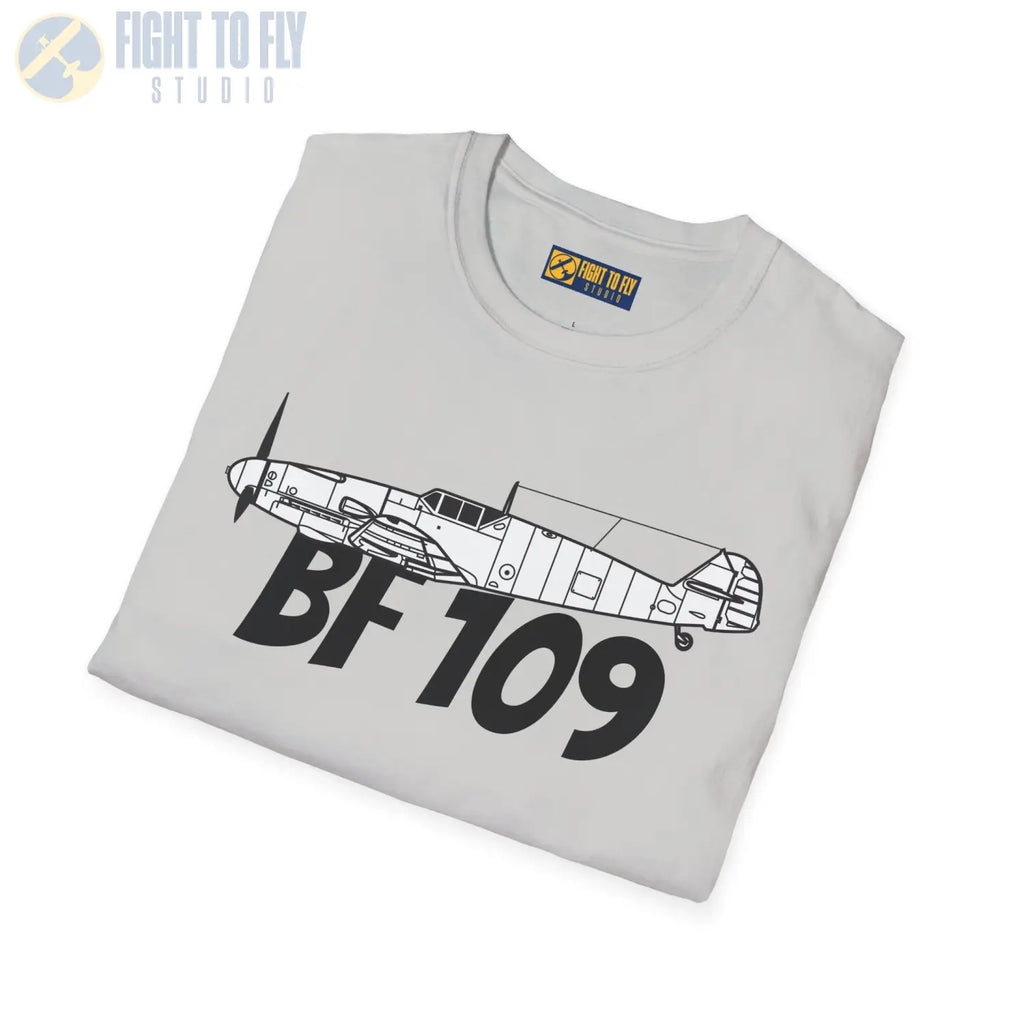Bf 109G Side Profile T-Shirt - Pilot gifts - WWII warbird t-shirt