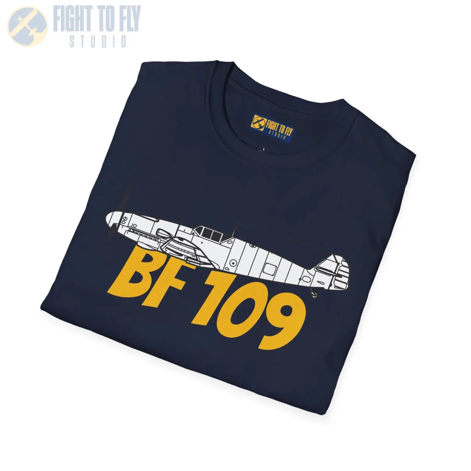 Bf 109G Side Profile T-Shirt - Pilot gifts - WWII warbird t-shirt